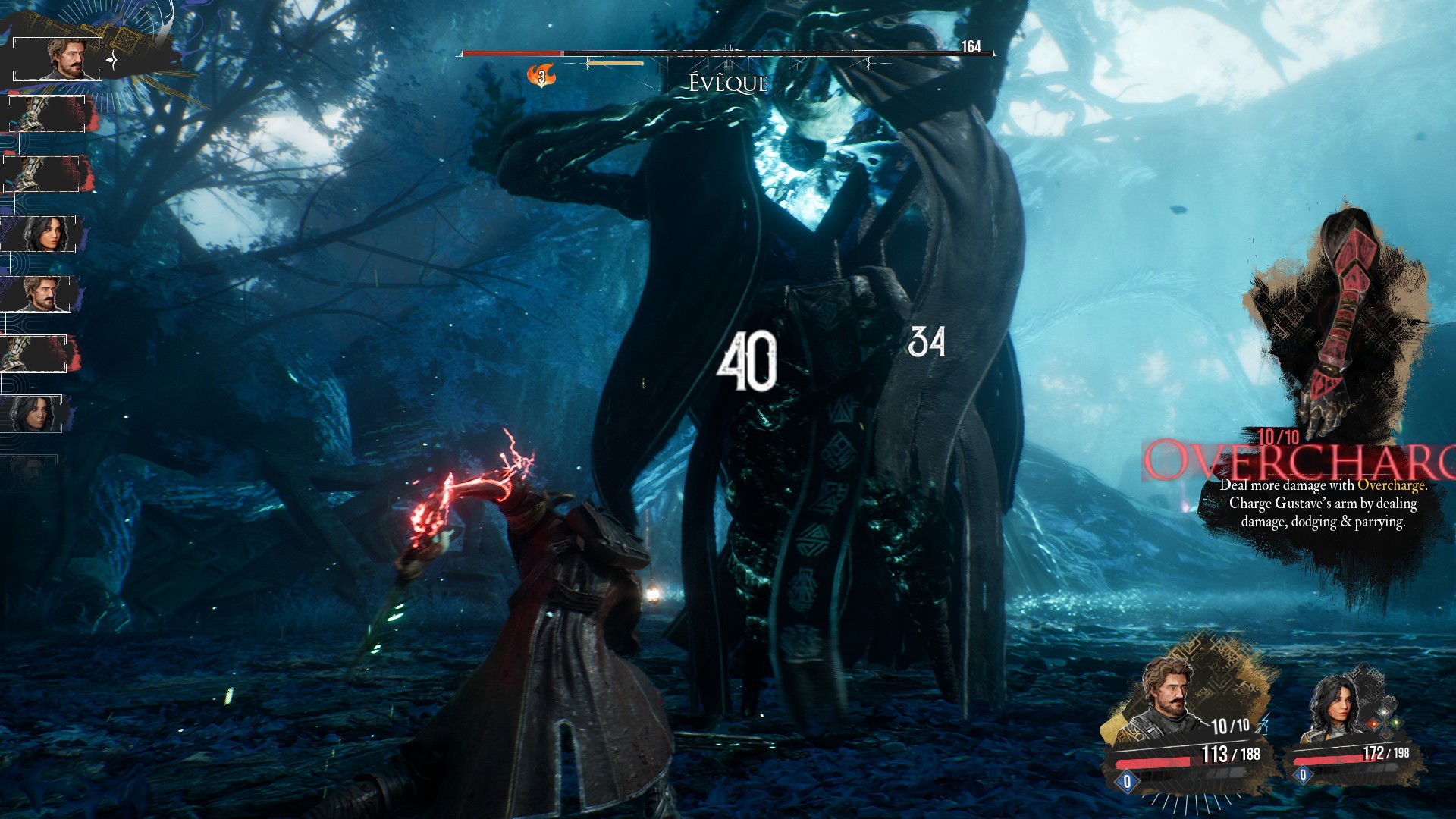 Combat screenshot of a boss in Clair Obscur Expedition 33